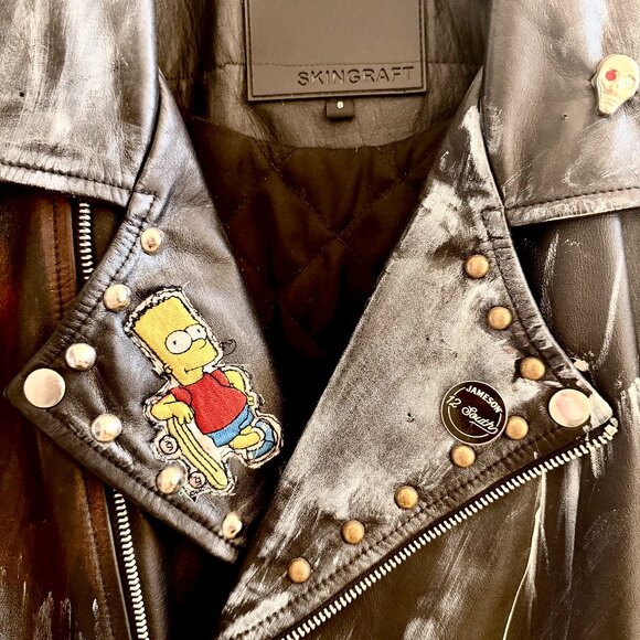 Custom Calf Leather Men's Jacket (New without Tags) - Picture 2 of 7